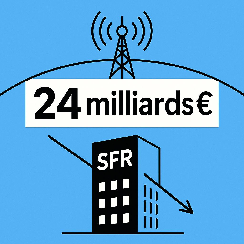 ⚡️En 10 ans, SFR est passé de pépite à groupe sous 24 Mds€ de dette… tout en fibrant 40 M de foyers. Contradiction apparente, leçon d’histoire économique bien réelle. On déroule ça ensemble 🧵 #Telecom #HistoireEco