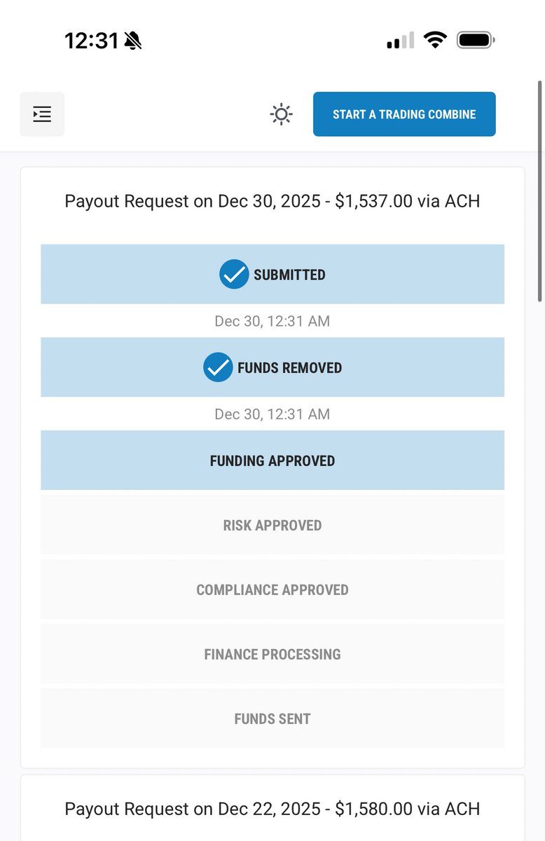 Payout request submitted ✅