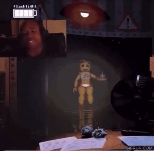 I just saw the fnaf 2 movie, and I loved every hilarious minute of it, and got distracted how massive they made chica's thighs. Me everytime she was on screen: