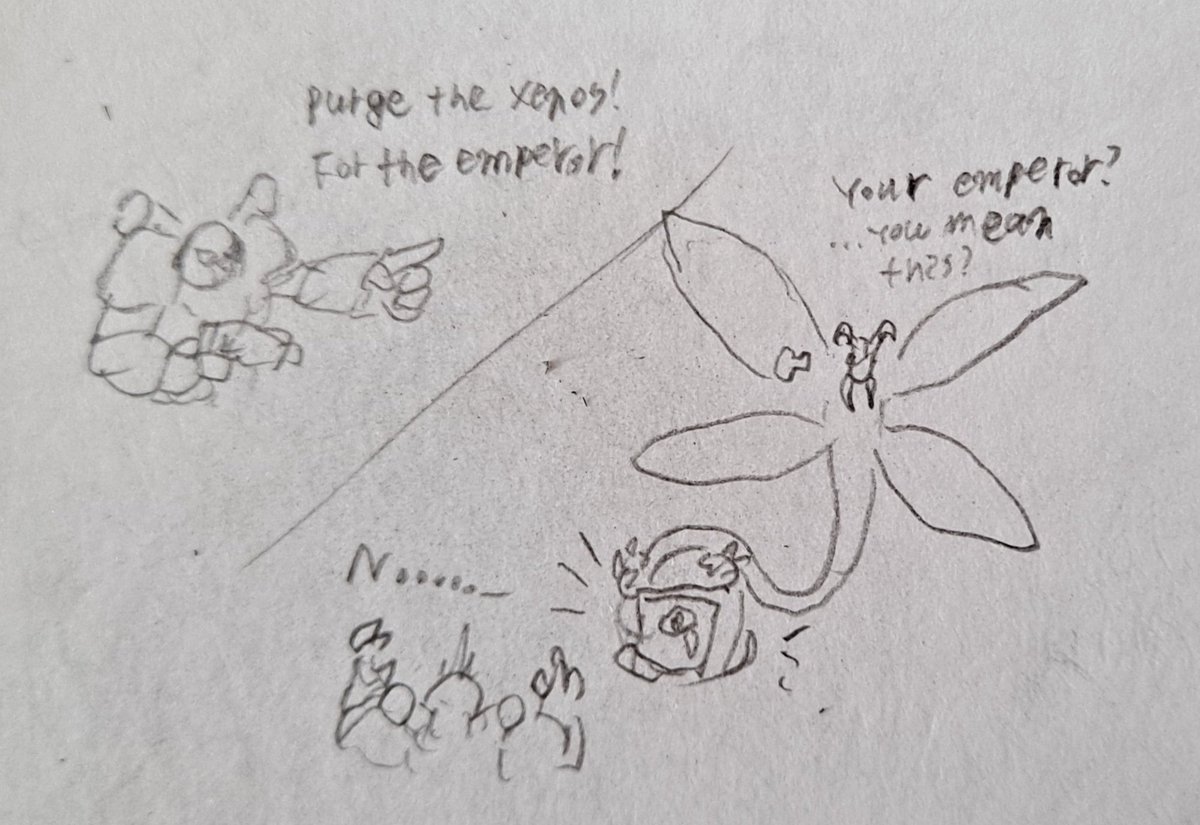 A silly scribble dedicated to <a href="/cmkosemen/">C. M. Kosemen</a> and <a href="/fishNlemon/">@fishnlemon (comms closed)</a>