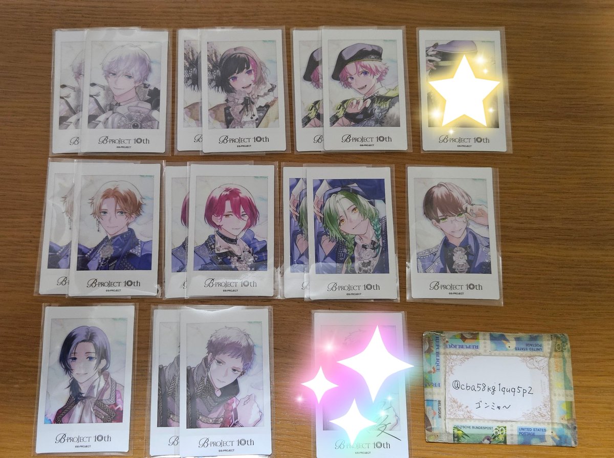 交換】Bプロ B-PROJECT 10th POPUP ポプア ポップアップ チェキ 10th