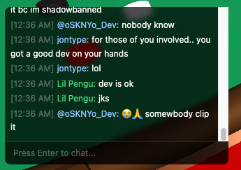 PenguSolHub's tweet photo. When an ex Club Penguin developer comes visit., you guys are fading forreal... @jontype @oSKNYo_dev $waddle

https://t.co/CgpFjZ9wiA https://t.co/IRXFQ5QXJX
