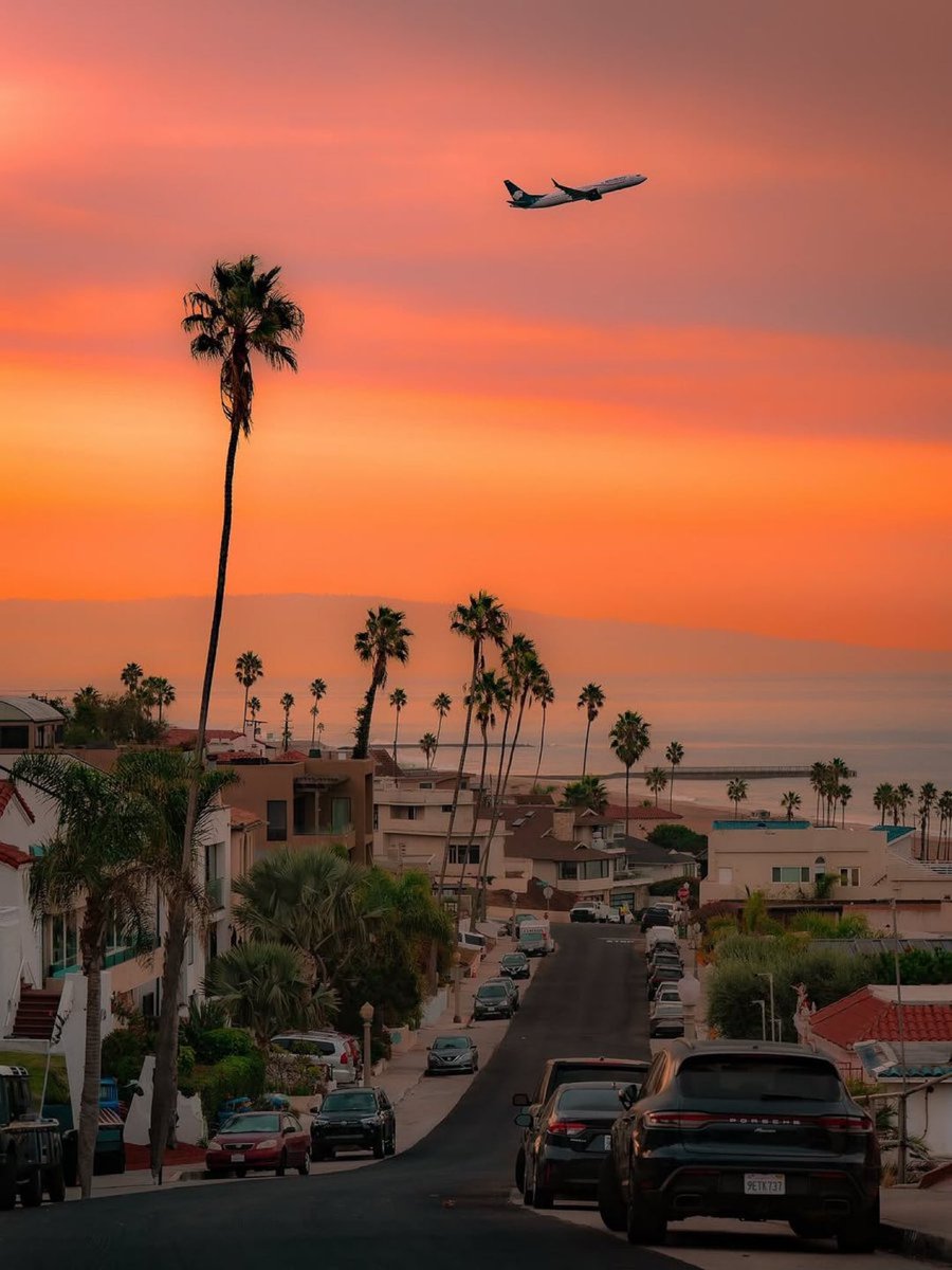 Sunset in Los Angeles, California
