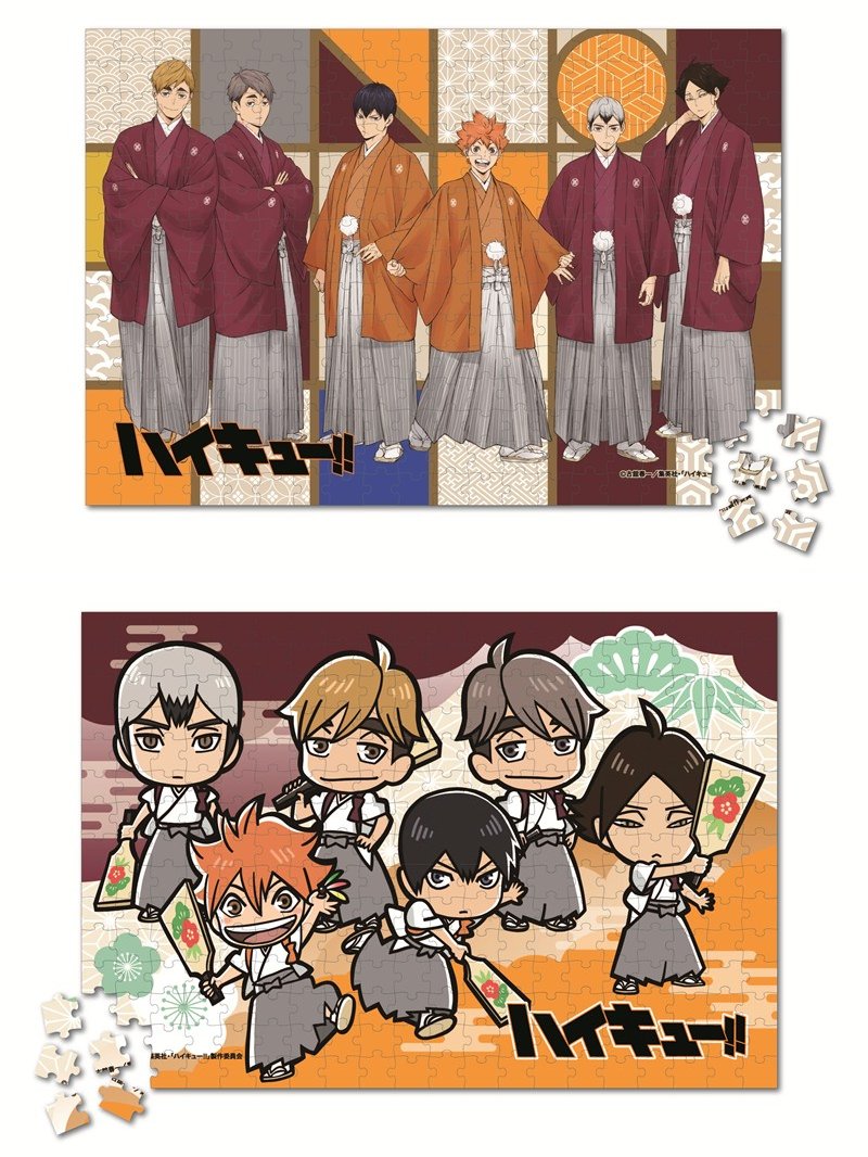 haikyu_a's tweet photo. アニメイトオンラインで予約受付中！    

ハイキュー!! パズル  300ピース  
・お正月ビジュアル(烏野、稲荷崎)  
・お正月(烏野、稲荷崎)ちびキャラ    

2026年03月 上旬 発売予定    

https://t.co/vHAFtA7YoJ https://t.co/6sUmFeALF3