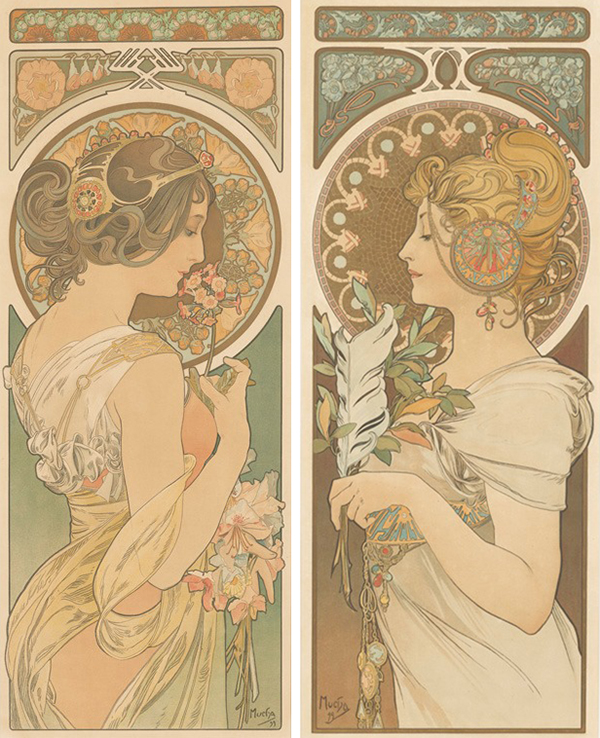 ミュシャ ステンドグラス「羽根」「桜草」 新品未使用 ミュシャ ステンドグラス「羽根」「桜草」 新品未使用 - メルカリ