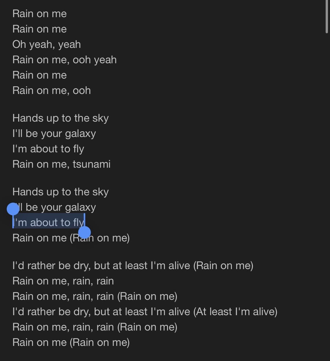 Oh my god they really told her she was gonna be Elphaba didn’t they 😭 

#RainOnMe #Wicked