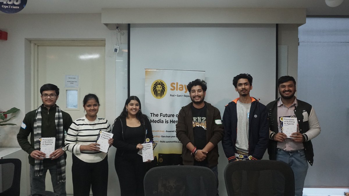 SLAY_Singhcoin's tweet photo. SLAY at GenAI Hackathon Delhi 🤝

Incredible energy, powerful ideas, and a community driven to build the future with GenAI.

Proud to support creators and innovators shaping what’s next. 🚀

@googledevs 

#SLAY #GenAIHackathon #AICommunity #FutureOfTech https://t.co/jFm5DuZSrg