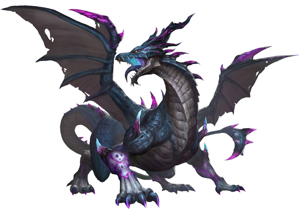 Bahamut, Shinryu, Tiamat, and Fafnir from Final Fantasy Dimensions II. 

More art from the game: creativeuncut.com/art_final-fant…