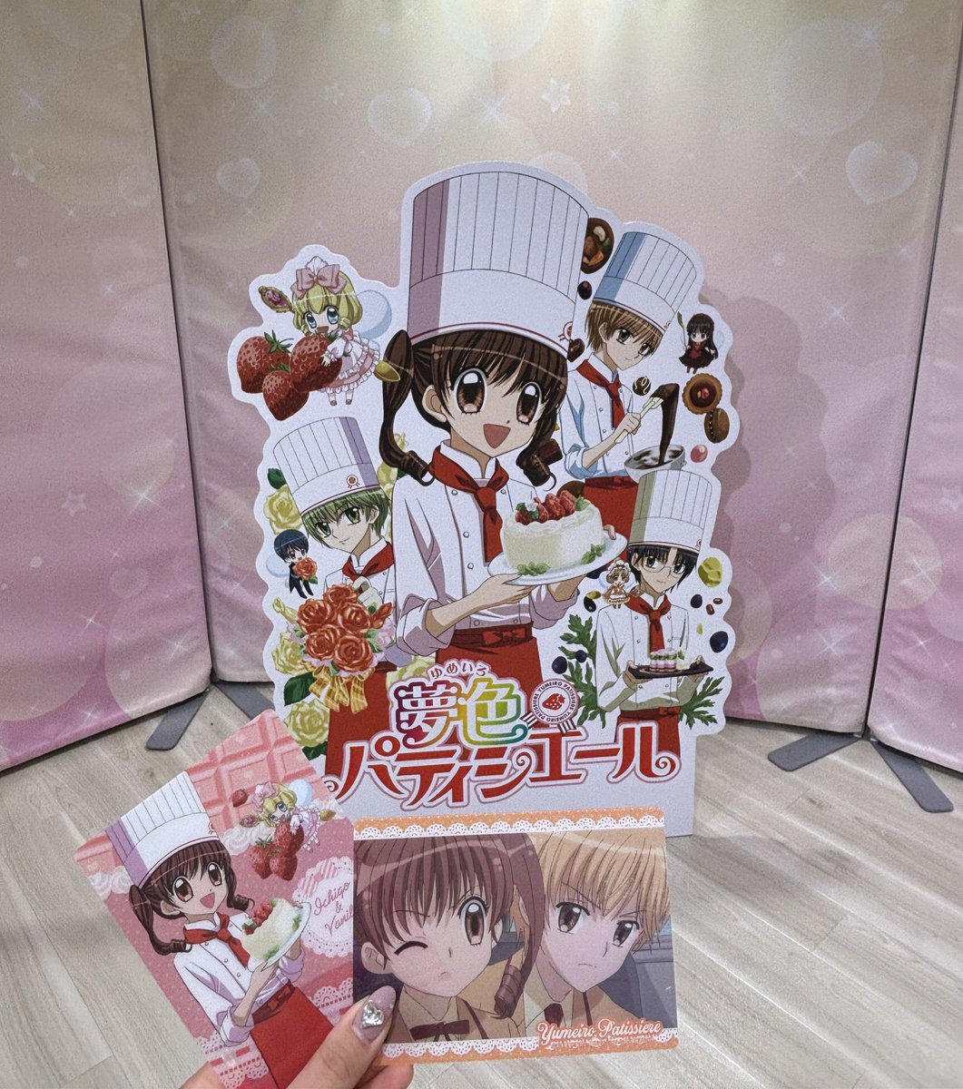 cham0523_sh's tweet photo. 夢色パティシエールPopup

幸せ空間すぎた🥹💖
樫野のアクスタもゲットできた🍫🎀 https://t.co/TtXKixJVAk
