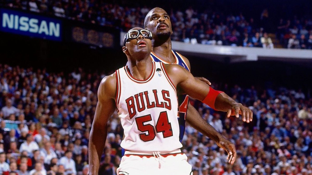 OnceDribble's tweet image. Horace Grant had a consistent pattern of joining teams and seeing their playoff performance jump.

He also had one chance taking up a bigger role in 1994... and played like a legit #2 on a contender.

15.1 pts, 11.0 reb. All-Star. 2nd Team All-Defense. Top 10 in DPoY voting.