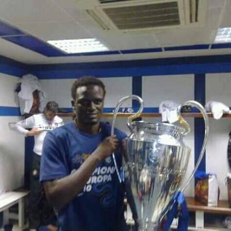 <a href="/TifeRMFC/">(Fan) Tife</a> McDonald Mariga. In 2010, with Inter Milan, he achieved this with Jose Mourinho.

Made history with a treble-winning-squad.

The 1st East African to win the UEFA Champions League.

Lower your weapon.