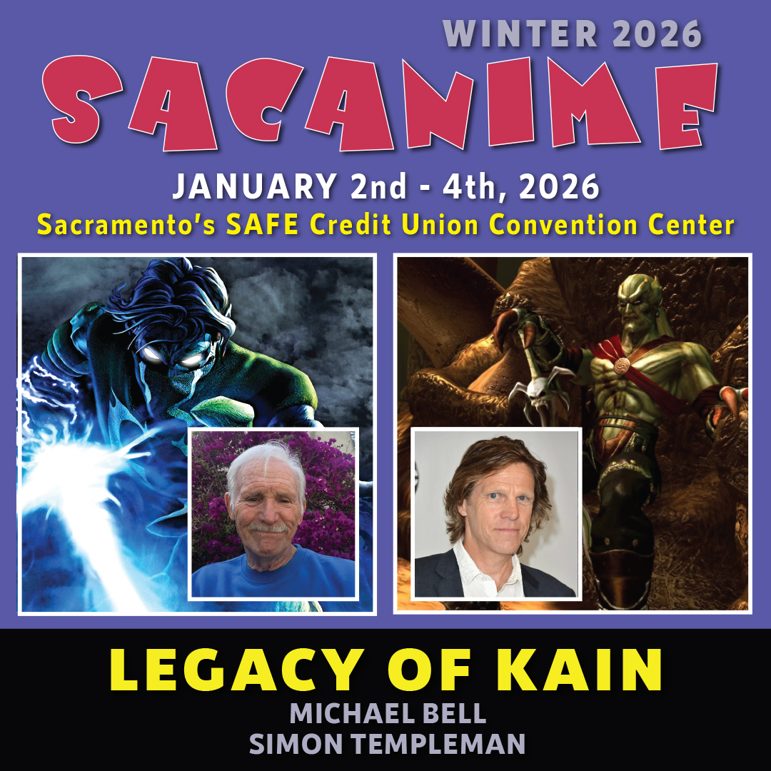 SacAnime's tweet photo. SacAnime Winter online Registration ends tomorrow!

Do Not miss out on the amazing actors like #MichaelBell and #SimonTemple two of the original voices from the Legacy of Kain series! Just recently remastered!

Do not miss their panel Sunday at 11:00am - Memorial Auditorium https://t.co/iTyD1hq1Ej