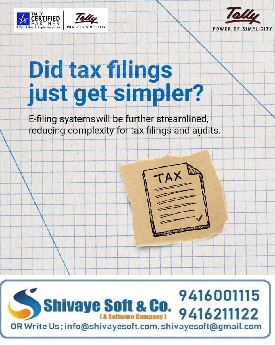 shivayesoft's tweet photo. Introducing Ourself Shivaye Soft &amp; Co. as 3* Certified Partner of Tally Solutions. We always try to give our BEST QUALITY SUPPORT &amp; SERVICES you never experienced before. Please truly feel free to contact for any type of Sales, Support &amp; Implementation . https://t.co/IxR6QQt7QT