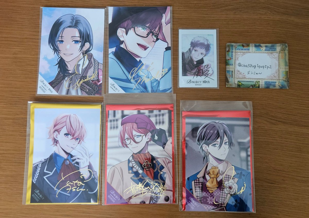 B-PROJECT Bプロ 10th 後半　特典　箔押しサイン ブロマイド 釈村 B-PROJECT Bプロ 10周年 釈村帝人 箔押し ブロマイド 特典 チェキ Bプロ 釈