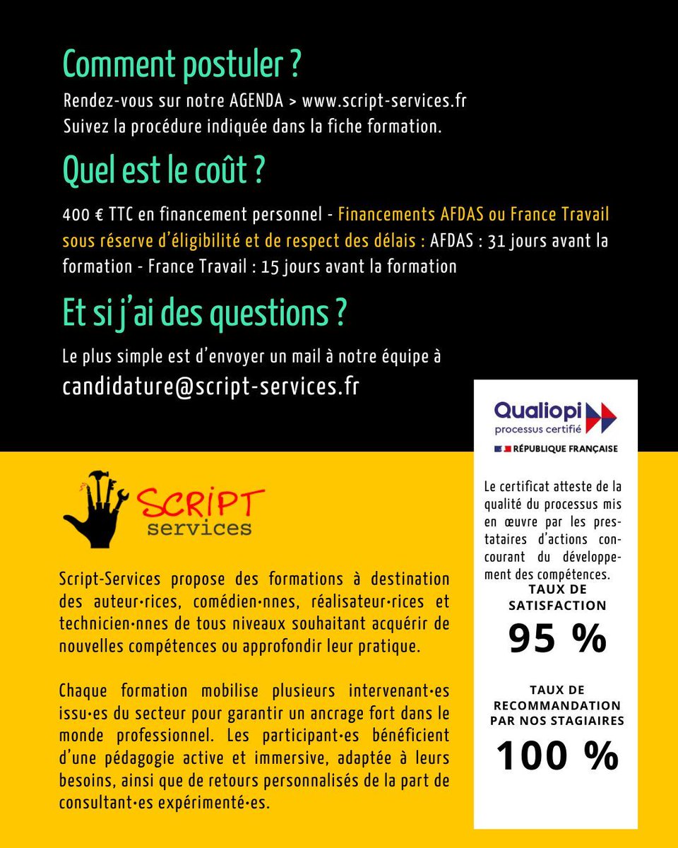 L’IA écrit. Mais est-ce qu’elle raconte ?
Formation Écrire avec l’IA – niveau avancé
📅 9–11 février

3 jours pour arrêter de jouer avec l’IA
et commencer à s’en servir intelligemment quand on écrit.

👉 Inscriptions ouvertes 

#IAcreative #ecriture #scenario