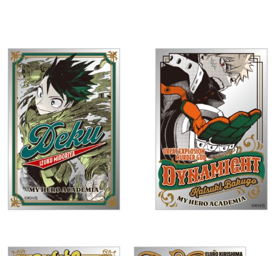 ヒロアカ原画展グッズの8年後のステッカー最高ですね！！ パブミラー風