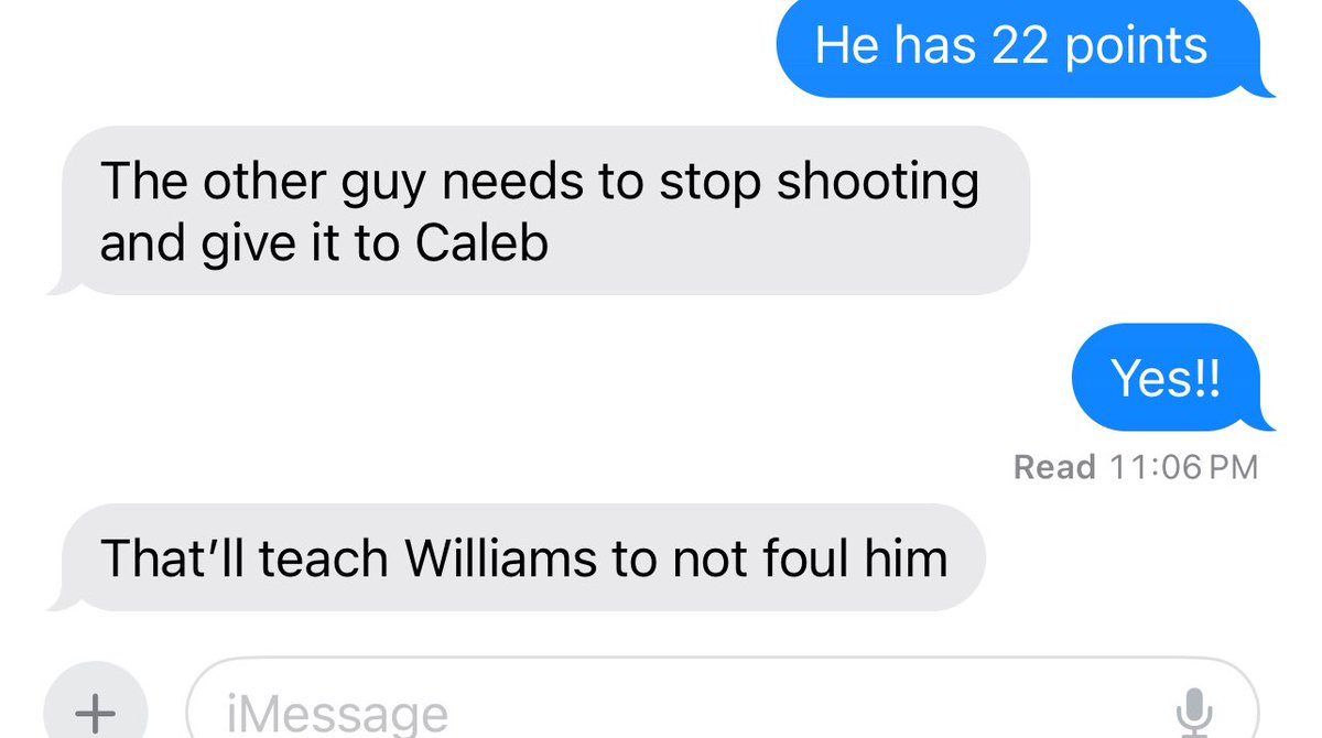 ironmikeluke's tweet image. . #Realtime

 text with my mom while we watch #MyCaleb play the Dallas Mavericks 

@ralmom