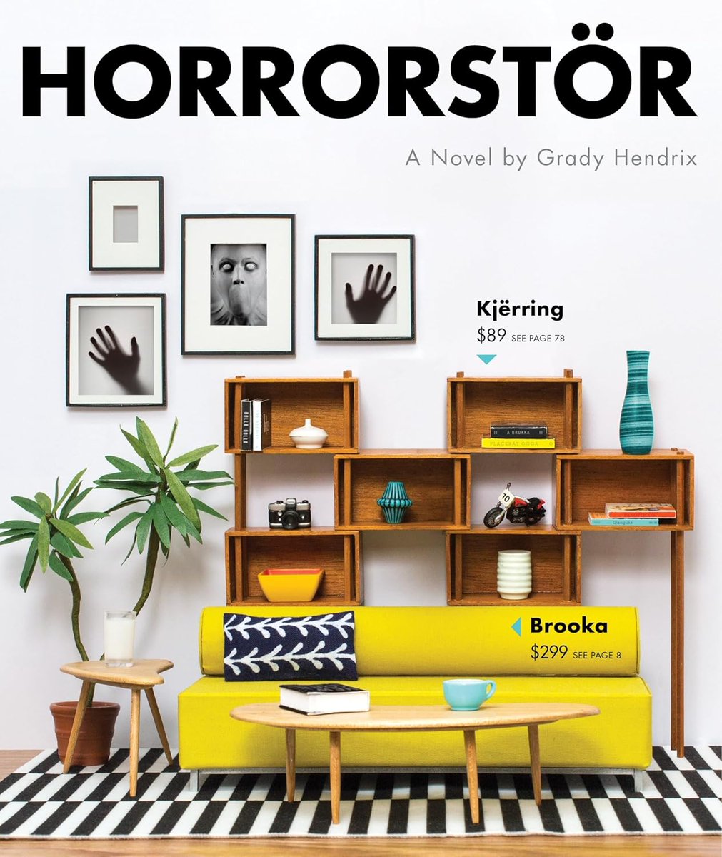 mpcallender's tweet image. HORRORSTÖR by @grady_hendrix is a horror novel packaged and designed like an IKEA-esk catalogue, about a haunted furniture superstore. Insanely clever and inventive. Solid and satirical horror novel with fun characters, monsters, and mystery. Good read.