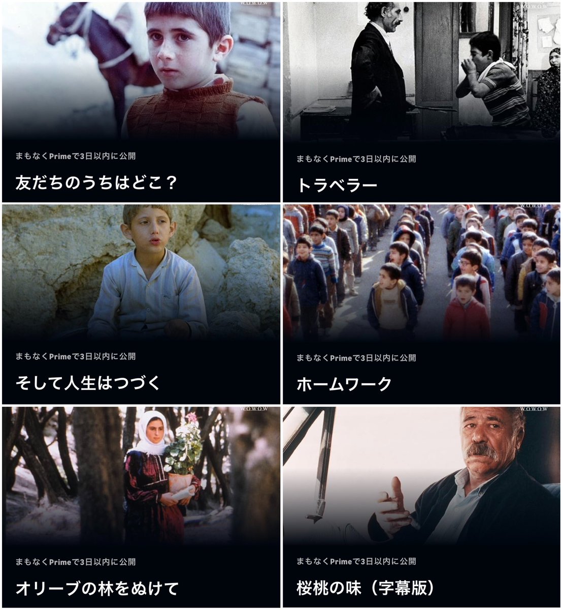 来年元旦からアマプラにアッバス・キアロスタミ監督作品が戻ってくるの嬉しい！
続編になるほど創作と現実の境界が曖昧になってゆく“ジグザグ三部作”も面白いけど、今年11月に亡くなったホマユン・エルシャディ氏主演の絶望した男が人生の歓びに気付く『桜桃の味』がとても良い