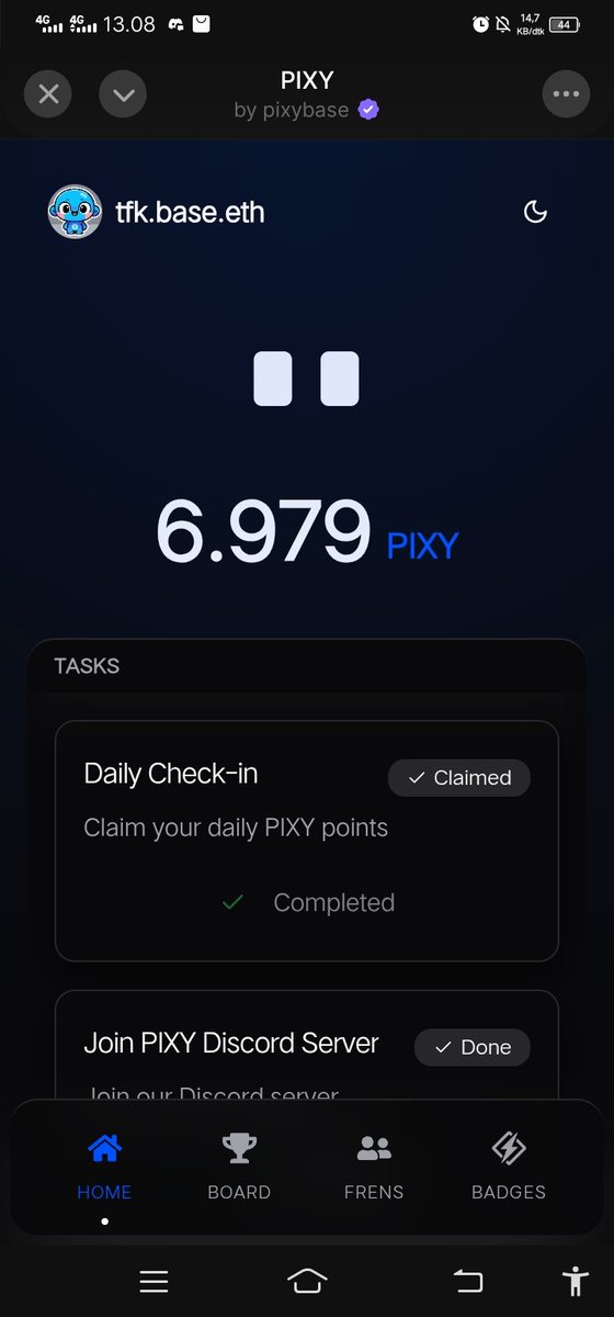 Don't Mis
PIXI Projects on farcaster 

Register : farcaster.xyz/miniapps/qYSrj…

Complete task
Dayli claim 
And get early role
