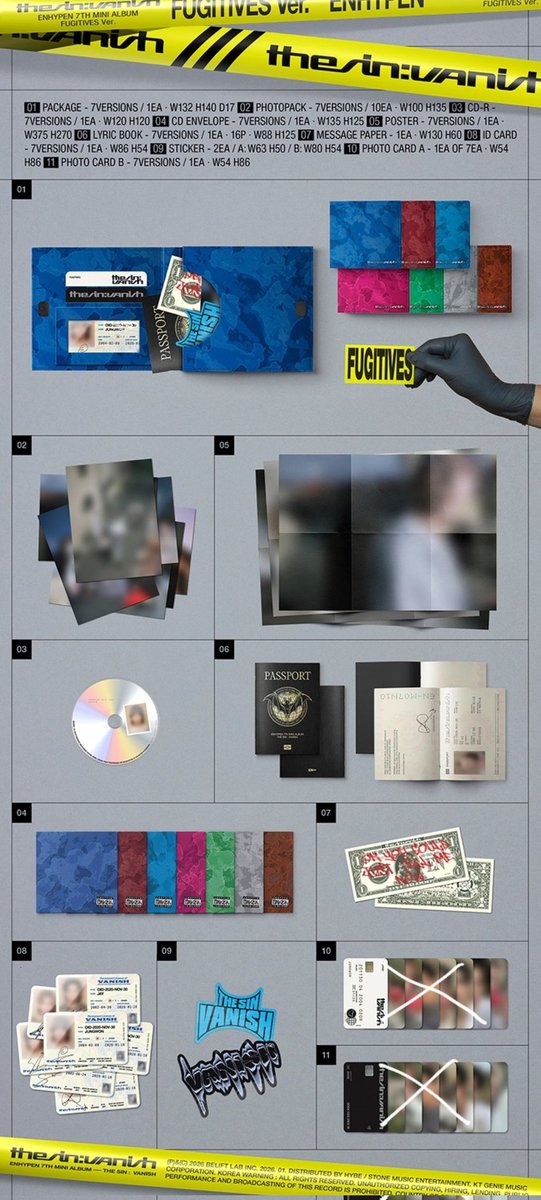 lovekungyangz's tweet image. WTS LFB PH | #bentabowlsnily

ENHYPEN THE SIN : VANISH 
⤷  SEALED FUGITIVES VERSION 

— ₱ 280 EA ALL IN!
— ₱ 1,900 SET ALL IN!
— DP 50(per album), RB ONCE ONHAND(PH SUP)
— SFETA(END OF FEB)  ; x impatient
— can choose mem

# jungwon heeseung jay jake sunghoon sunoo ni-ki album