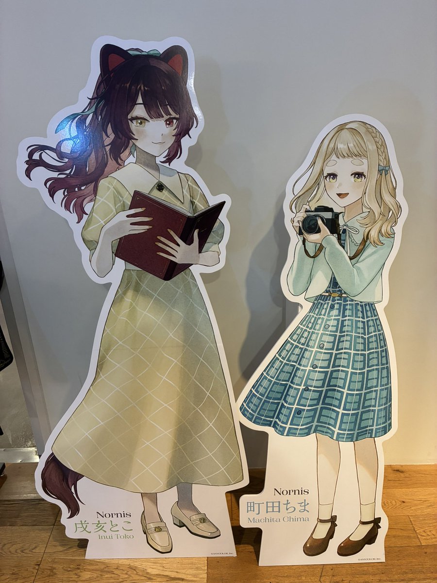 ちまちゃん、大阪でNornisのサイン色紙を見つけたよ。パネルもあったよ