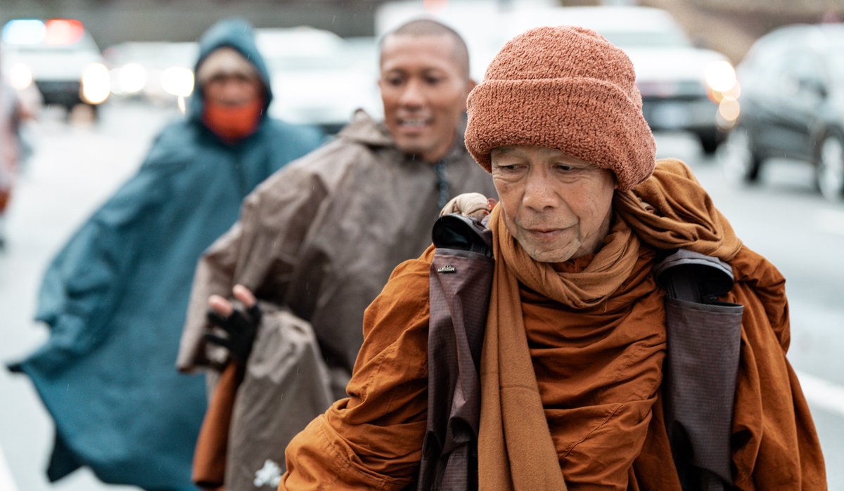 j_cathey's tweet photo. Buddhist #monks on a 2,300-mile walk for peace passed through North Georgia today — I took these photos https://t.co/dCgx8B2U65