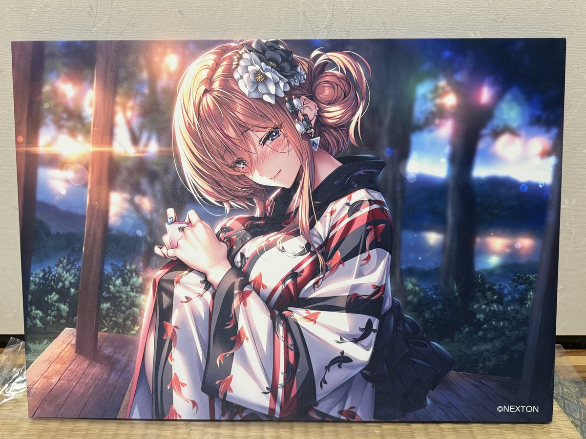 ファンダムアートめちゃくちゃ綺麗。 角の部分も印刷されて凄いです 