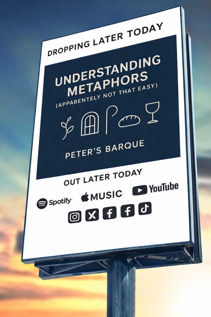 🔗 FOLLOW &amp; LISTEN — PETER’S BARQUE
🎶 New song dropping later today:
“Understanding Metaphors (Apparently Not That Easy)”
📱 Follow on Social
Instagram: instagram.com/petersbarque
X (Twitter): x.com/petersbarque
Facebook: facebook.com/petersbarque
TikTok: tiktok.com/@petersbarque