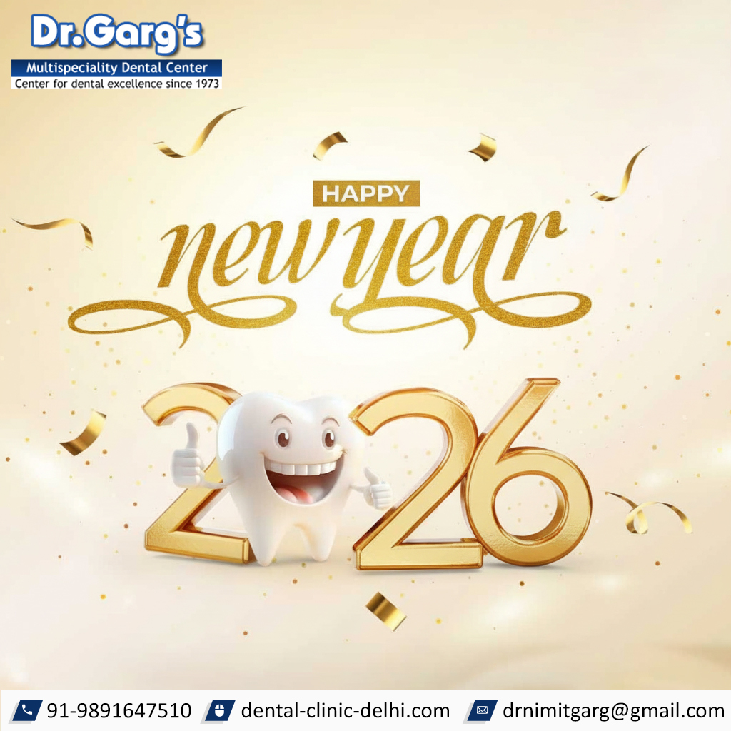 🦷 Dr. Garg’s Multispeciality Dental Center

✨ Welcome 2026 with brighter smiles and better oral health!
Thank you for trusting us with your smiles.
Wishing you a healthy, happy, and confident New Year ahead 😁🦷

#HappyNewYear2026 #HealthySmiles #DentalCare #SmileMore
