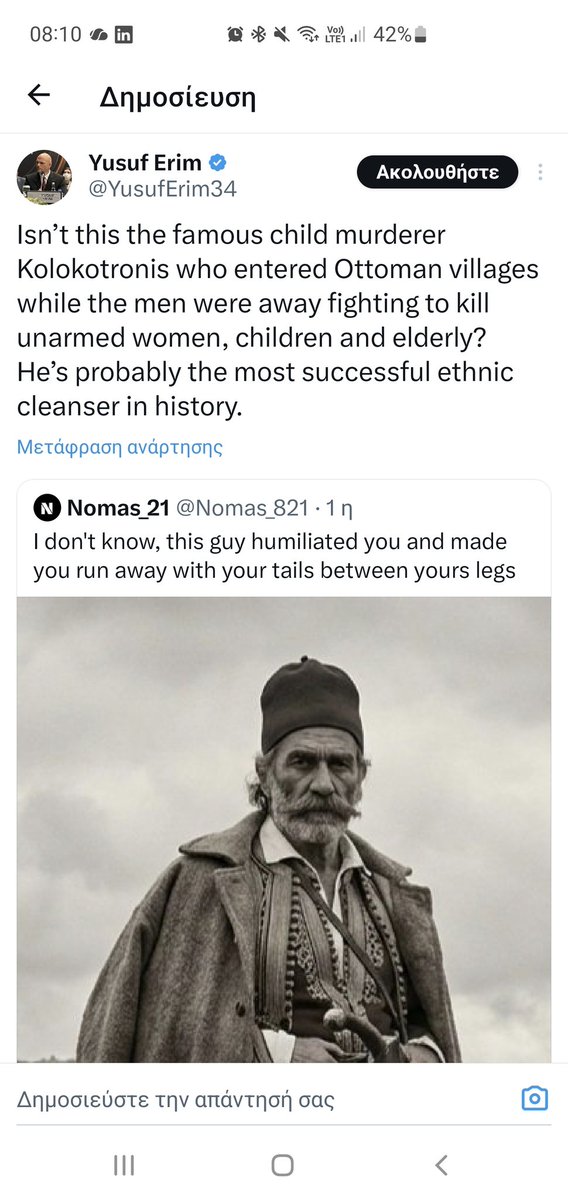 vxaz_79's tweet image. Μαθήματα προπαγάνδας για χαζούς Νο10: Οι Τούρκοι διδάσκουν τα παιδιά τους ότι ο Κολοκοτρώνης έσφαζε γυναίκες και παιδιά και ότι έκανε εθνική εκκαθάριση κατά την Ελληνική επανάσταση.
Φέρνουν ως παράδειγμα την σφαγή στην Τρίπολη, όπου οι οπλαρχηγοί και κυρίως ο Κολοκοτρώνης και ο…