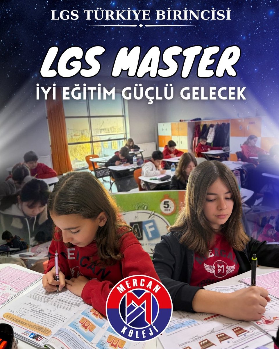 🎯 MERCAN KOLEJİ LGS MASTER PROGRAMI
🏫 Okul • 📚 Kurs • 📖 Kütüphane
İyi Eğitim, Güçlü Gelecek!

🥇 LGS Türkiye Birincisi Mercan Koleji
Disiplinli program, birebir takip, akademik mükemmeliyet.
Başarı tesadüf değil, Mercan farkıdır.

🚀 Hedefi olan öğrenciler için tek adres!