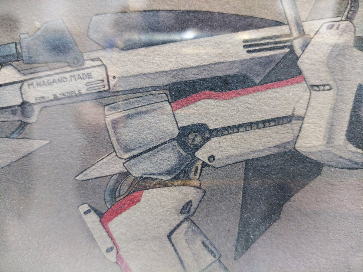 原画 リバーレリオ 原画（裏打ち済み） 「描いたわ人間。2025年、最期の