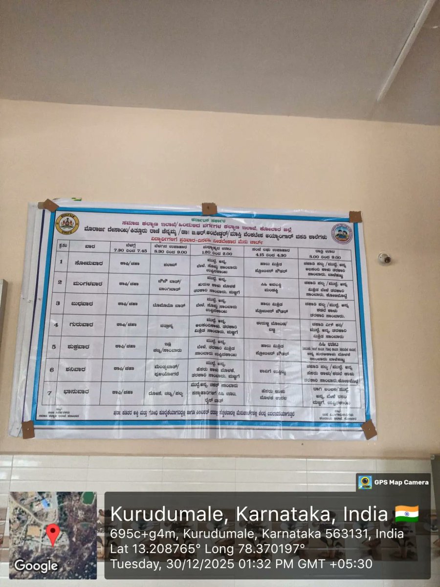 Krcrs397's tweet photo. Lunch #SocialAudit_SWDMeals #SocialWelfare_Karnataka https://t.co/O0FFok9RfD