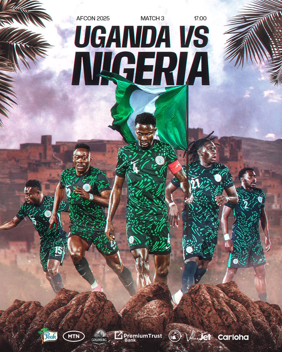 NGSuperEagles's tweet photo. The Last Game of 2025 
#Naija4TheWin #AFCON2025 #UGANGA https://t.co/eQhhy9wuq3