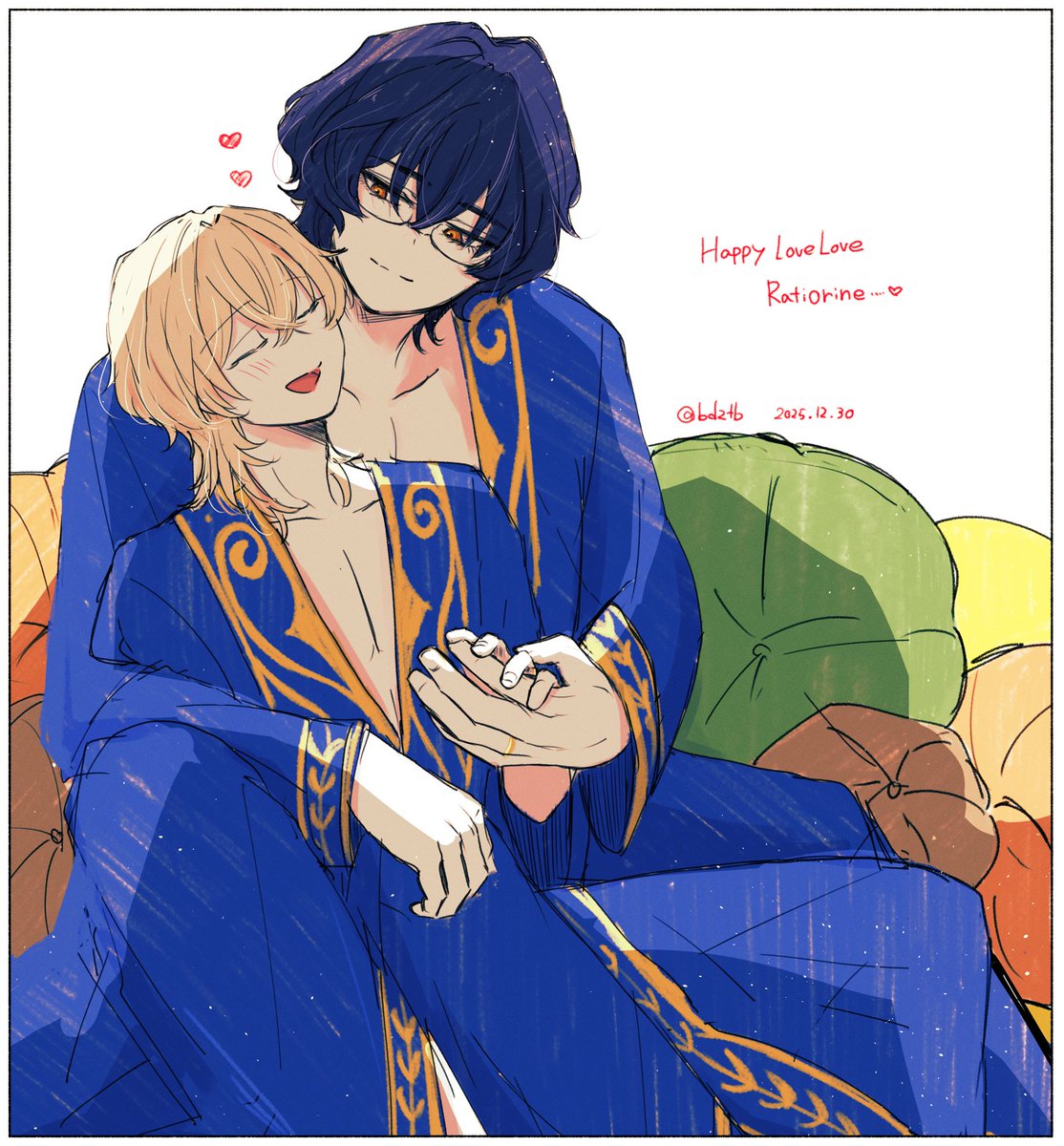 レイチュリ
#ratiorine
描き納めです！また1年レイチュリ…！