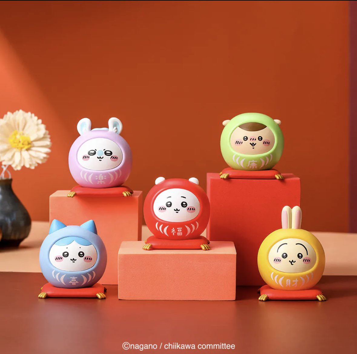 台湾 ちいかわ だるま 6体セット 1/7〜ネット発売予定 #ちいかわ #ちい活