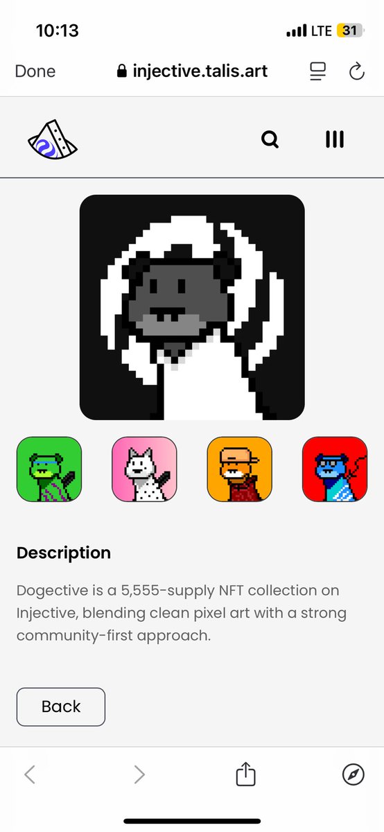 Welcome to mint day🔥🔥
injective.talis.art/launchpad/inj1…