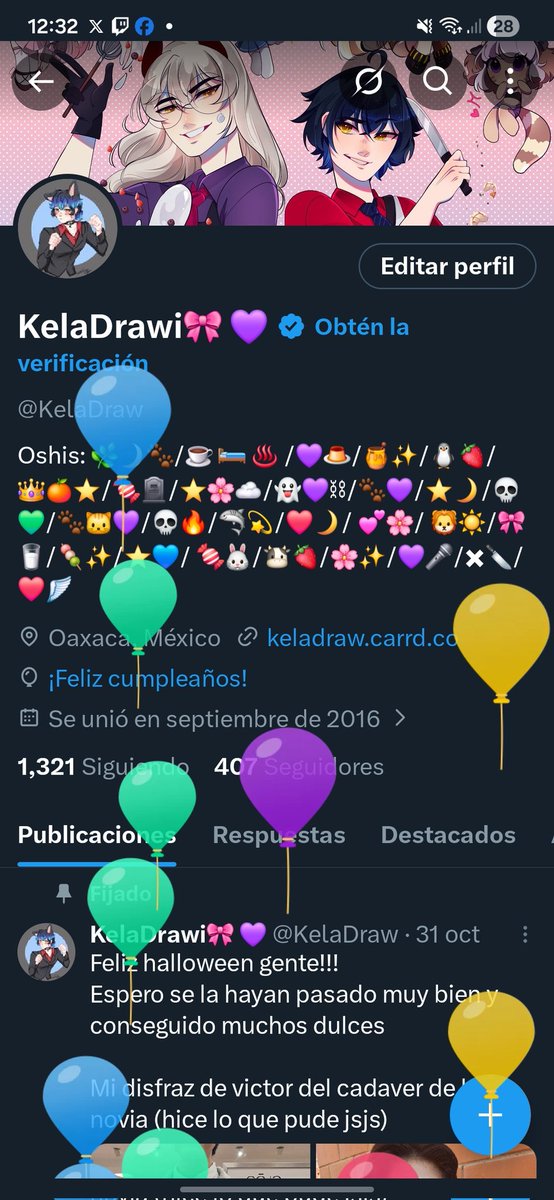 KelaDraw's tweet image. Globitoooos!!! un añito más 💙