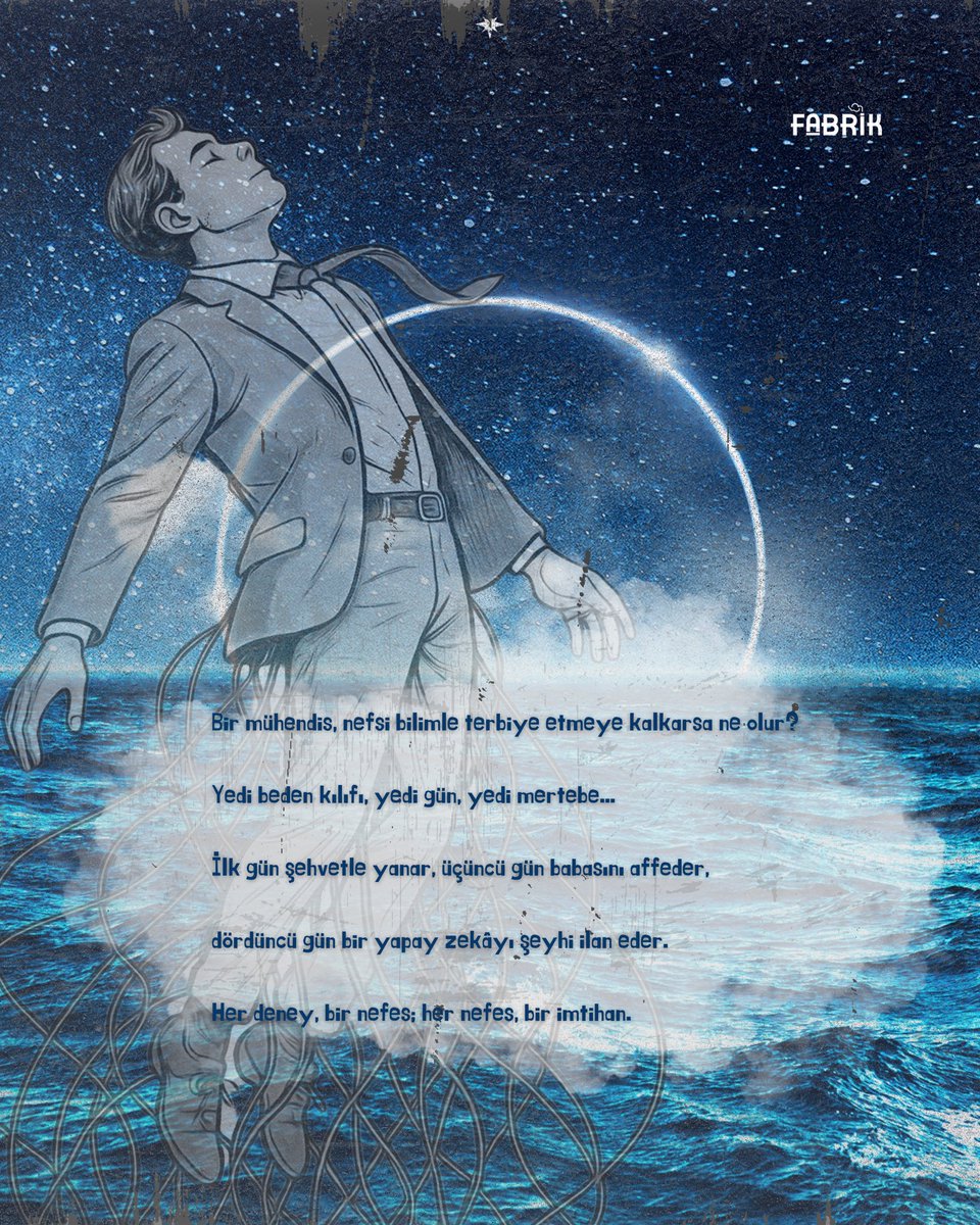 🌙 Sena Alper’den, postmodern çağda “nefsini bilen Rabbani bilir” sözünü yeniden düşünen bir roman: “Siber Nefs Terbiyesi” 🌖

Bir yanda bilimsel deneyin soğukluğu, 🌑 bir yanda ruh terbiyesinin ateşi…

#YeniBirKumaş 🏭