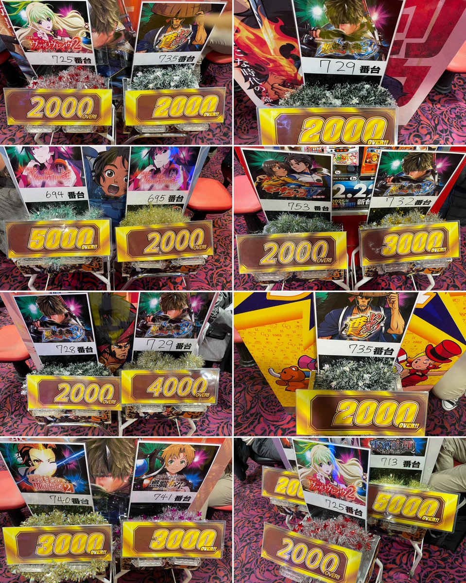 人生が薔薇色に変わりましたので、 15時30分の店内出玉状況を。 🎯L化