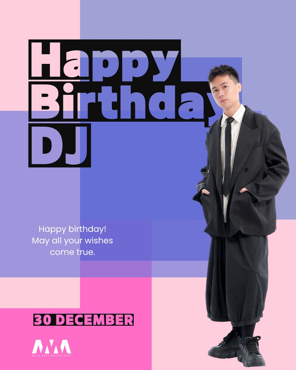 🥳 Happy Birthday to “DJ” 🎂
Wishing you success in every path you choose, and happiness in every step of your journey. ✨

#MojoMuseManagement
#DJThanaseth #ดีเจธนเสฏฐ์