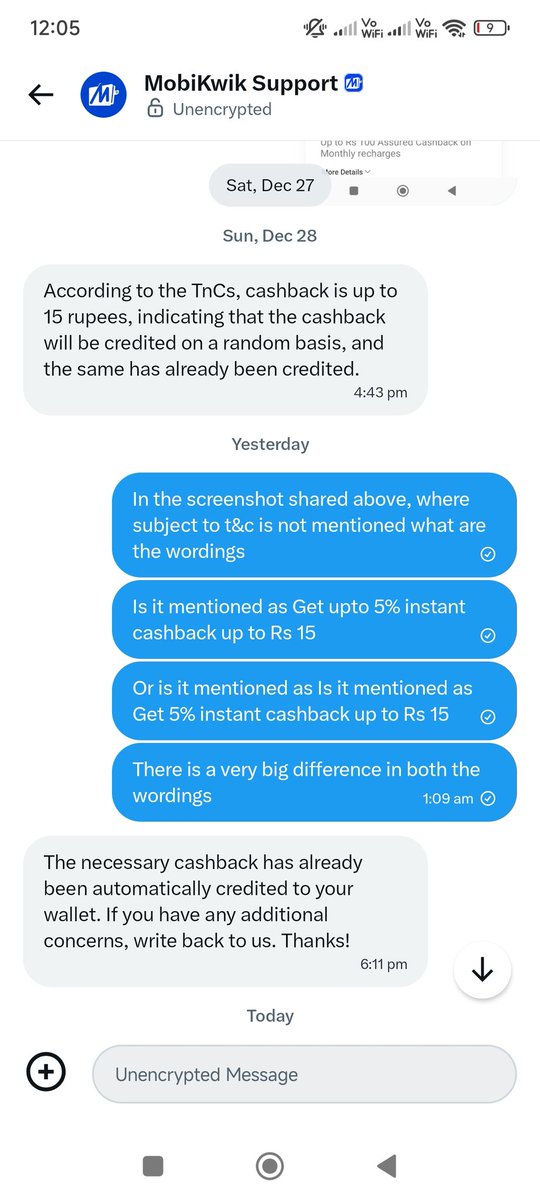 bhat_prathamesh's tweet photo. @MobiKwikSWAT Misleading consumers and showing fake offers has been the core business of @MobiKwikSWAT @BipinSingh ever since it was found. Every time I do a transaction on MobiKwik, then the next step is raising a complaint because the cashback is never paid as promised. https://t.co/g3AxYnO6Bx