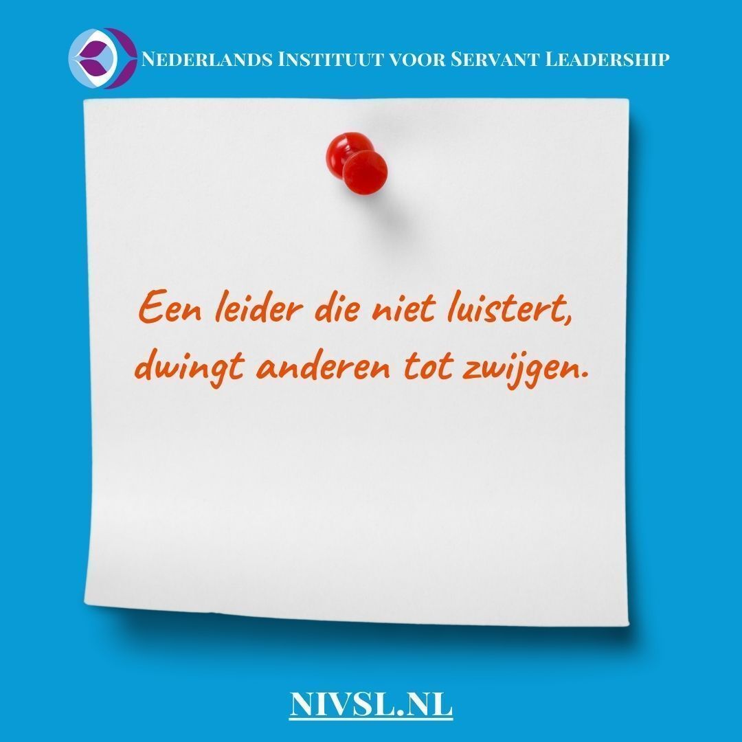 Nederlands Instituut voor Servant Leadership-NIVSL tweet media