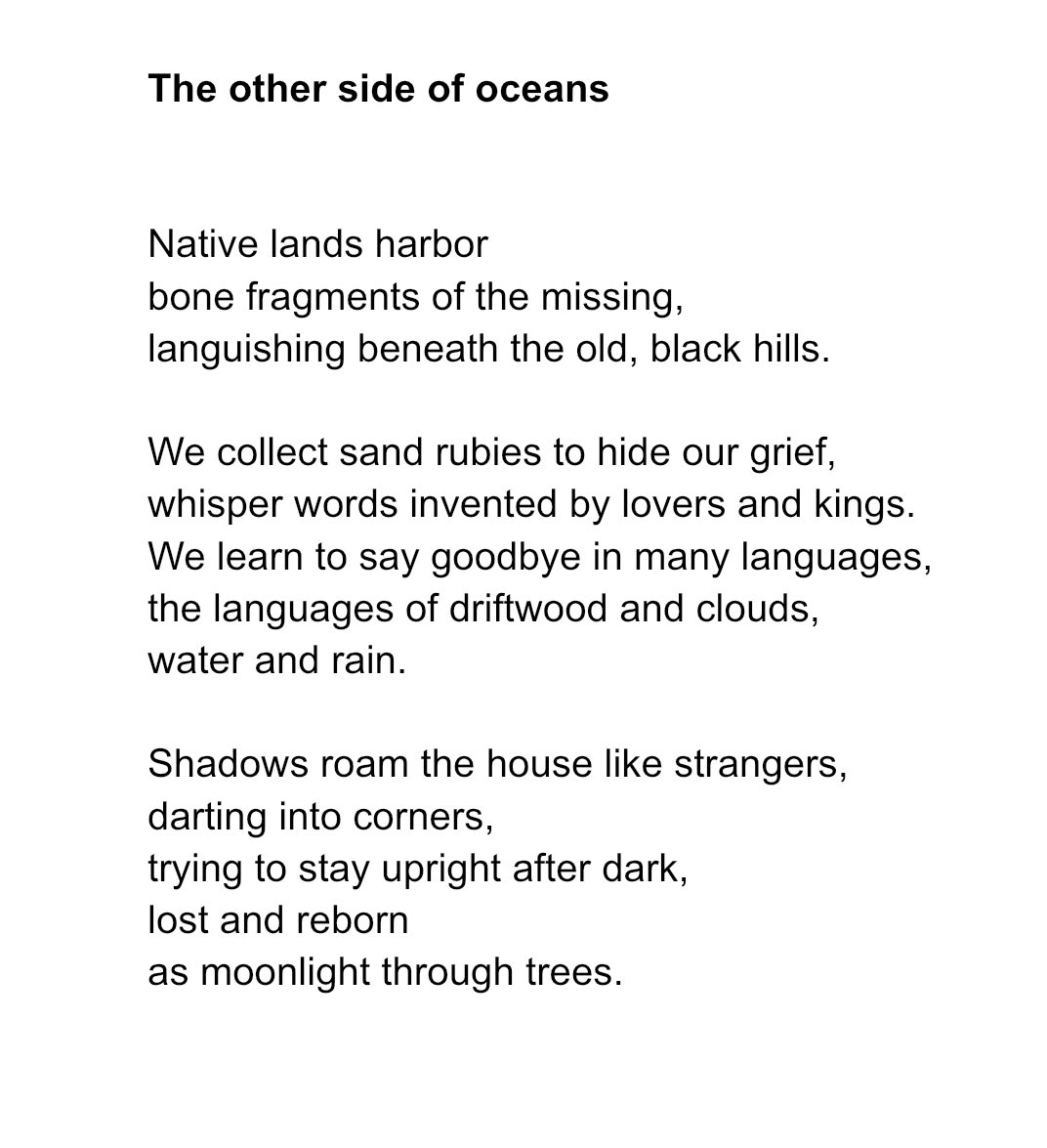 For our Happy New Year ⁦<a href="/TopTweetTuesday/">TopTweetTuesday</a>⁩ with the lovely ⁦<a href="/MatthewMCSmith/">Matthew M C Smith</a>⁩ , I offer The other side of oceans.  Happy New Year, Everyone!  💖