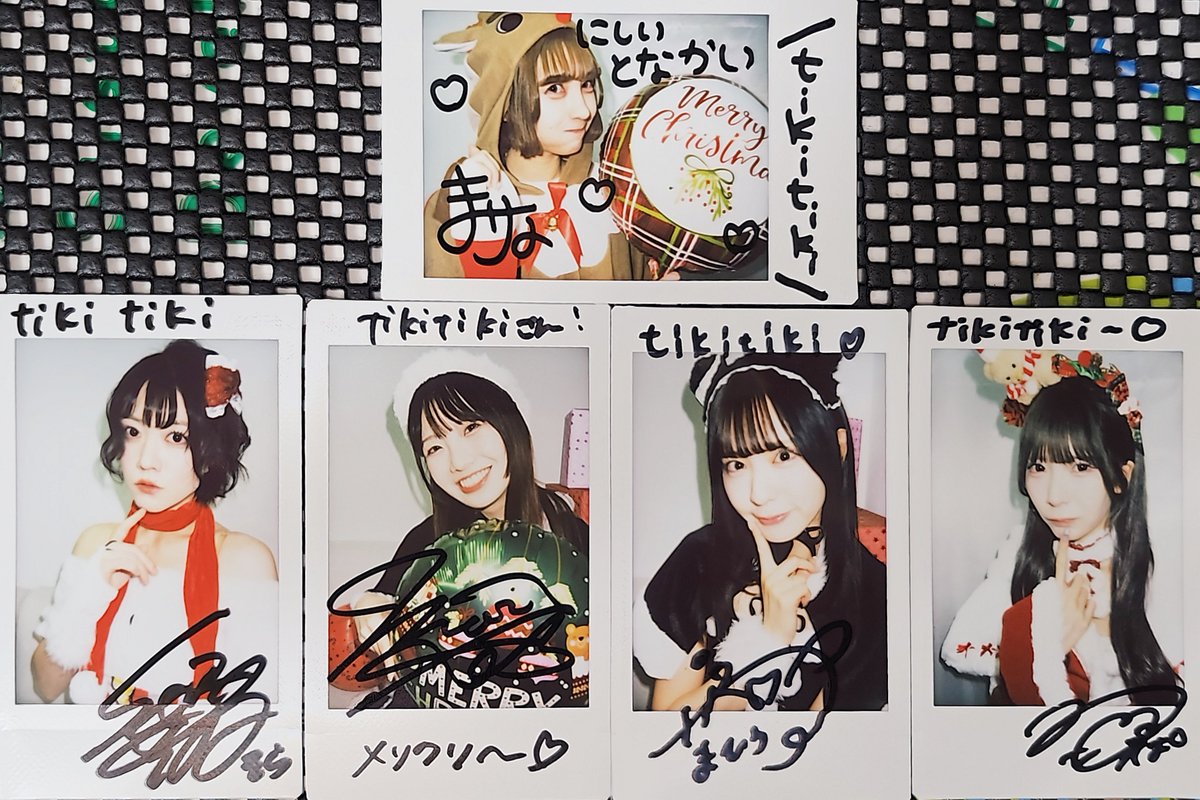 amini クリスマスサインチェキ届きました～🎄ももかちゃんの