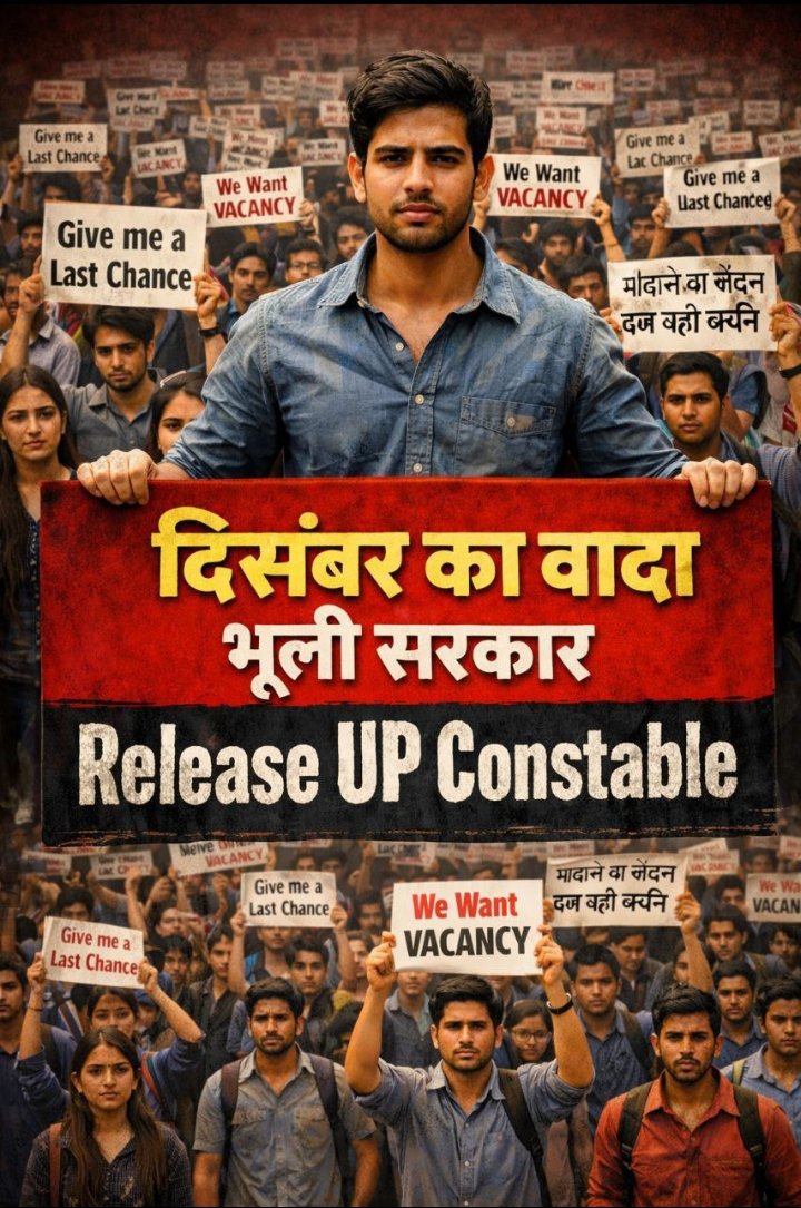brijshyam8's tweet photo. #UP_Constable_Vacancy

सिर्फ हंगामा खडा करना मेरा मकसद नही
मेरी कोशिश है कि ये सूरत बदलनी चाहिए 
✊️✊️✊️

छात्रो की साधारण सी मांगे:-

▪️पुलिस भर्ती नोटिफिकेशन 24 घंटे मे जारी हो
▪️उम्र सीमा मे छात्रो को छूट दी जाए

#UP_Constable_Vacancy https://t.co/yzU4s5xslQ