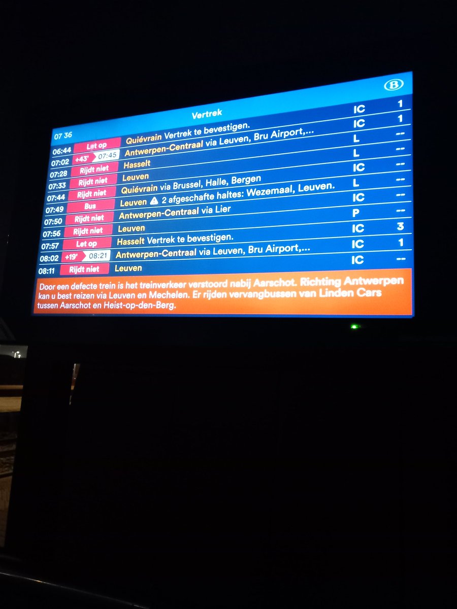 Nu heb ik in 20 jaar dag in dag uit met de trein "reizen" al veel meegemaakt met de <a href="/NMBS/">NMBS</a>, maar volgens mij is dit wel een unicum 😂 Terug naar huis en thuiswerk dan maar.