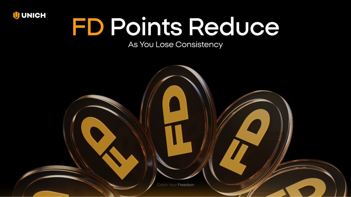 unich_com's tweet image. FD Points don’t expire, but they do fade.

If you lose interest in it and stop accumulating, your FD balance will slowly decrease.

A little consistency goes a long way.

⛏️ unich.com/en/airdrop