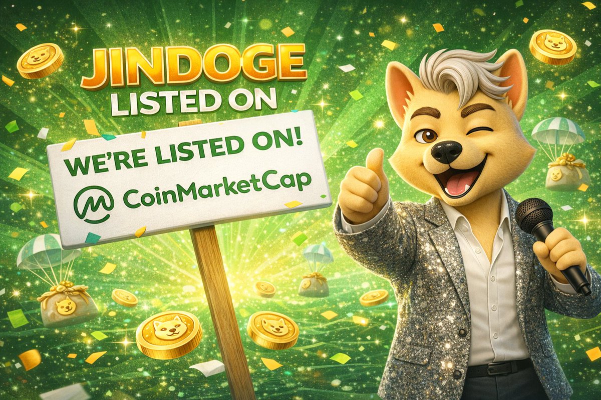 JindoKpop's tweet photo. Mom, we’re on CoinMarketCap.
JINDOGE just got listed 🐶✨
Still a meme. Just… verified.

https://t.co/JIAZfOcFCh

#JINDOGE #JINDO #CMC #MemeCoinCommunity #PumpFun https://t.co/Jtw4hK0so4